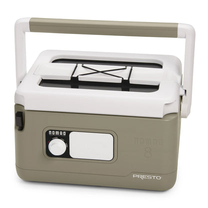 8-Quart Nomad Traveling Slow Cooker in Tan
