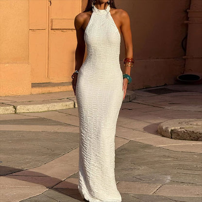 Women's Backless Halter Neck Bodycon Dress