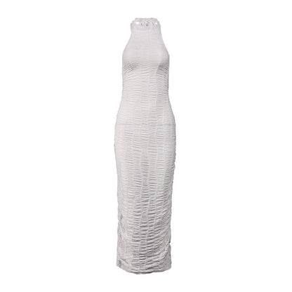 Women's Backless Halter Neck Bodycon Dress