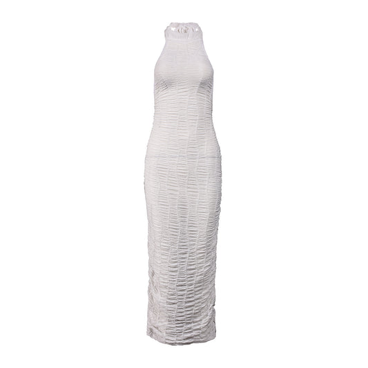Women's Backless Halter Neck Bodycon Dress