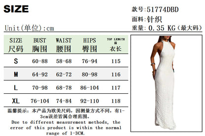 Women's Backless Halter Neck Bodycon Dress
