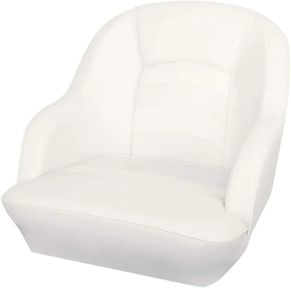 Bucket Pontoon Boat Seat (White/Blue)